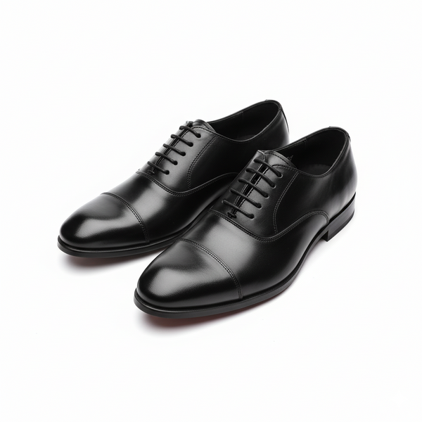 Black Leather Oxford Shoes - Premium Men's Formal Footwear 🌟