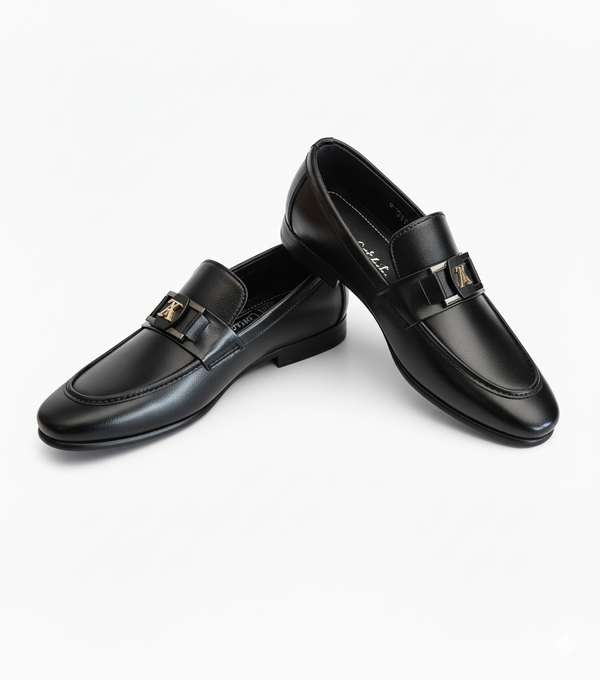 👞 Handmade Cognac Rexsine Loafers with Brass Interlocking Strap - HS Shoes x Business Point Trader Collaboration 🌟