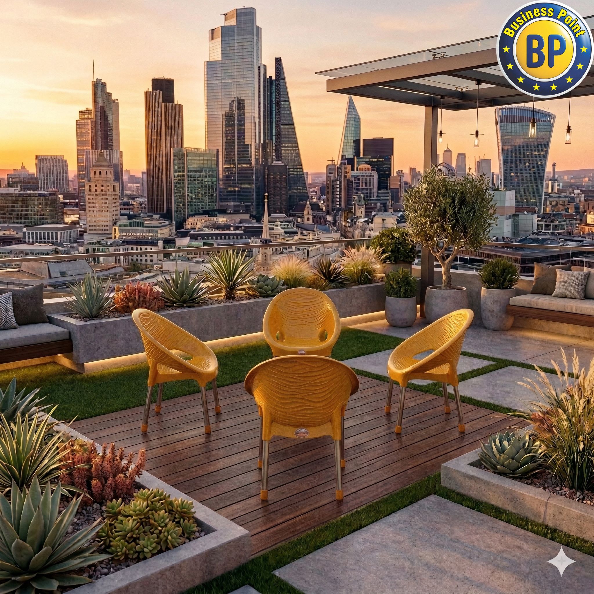 g 111 baby relaxo chair orange, set of 4 chairs + table