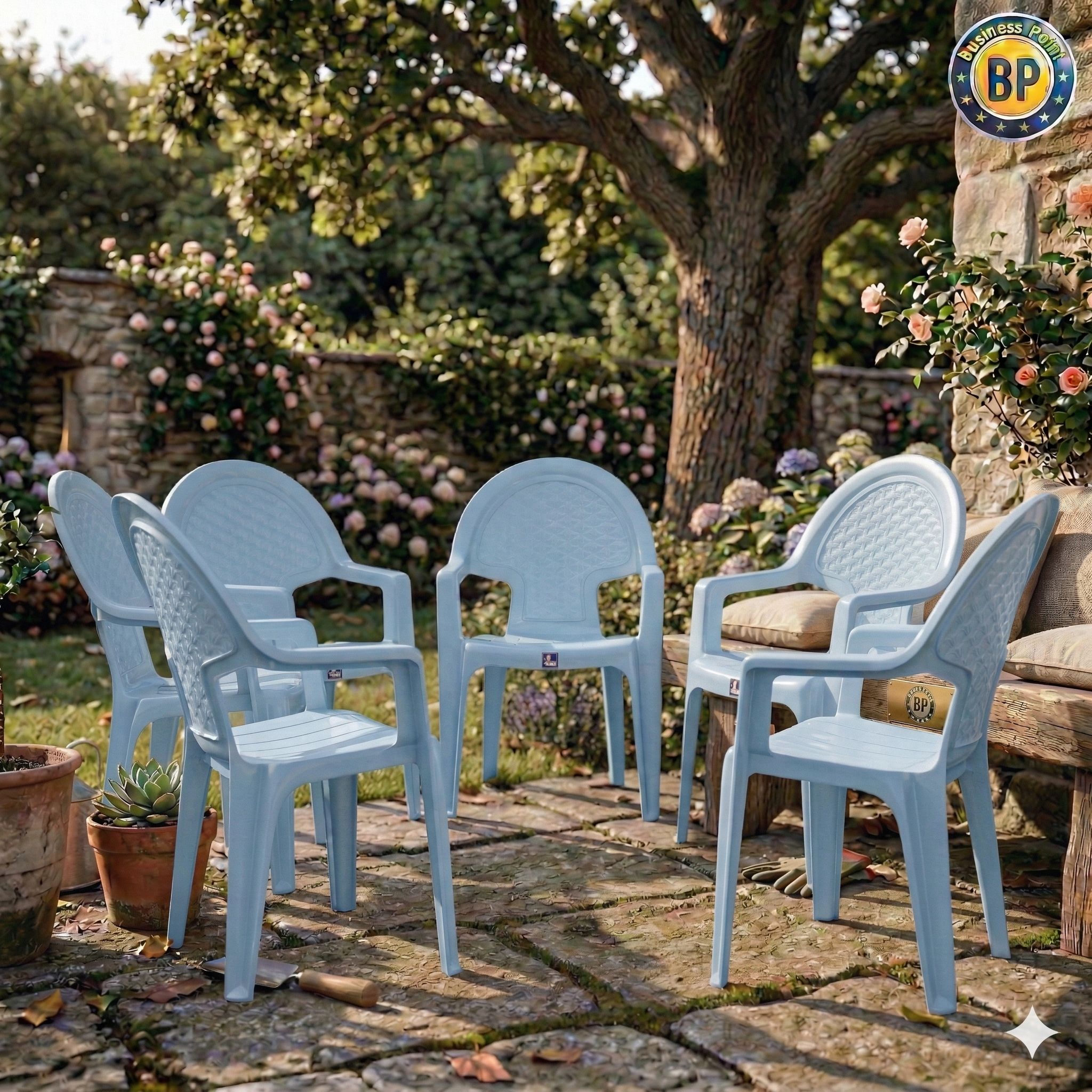 sc 630 full plastic chair sky blue, 1 chair