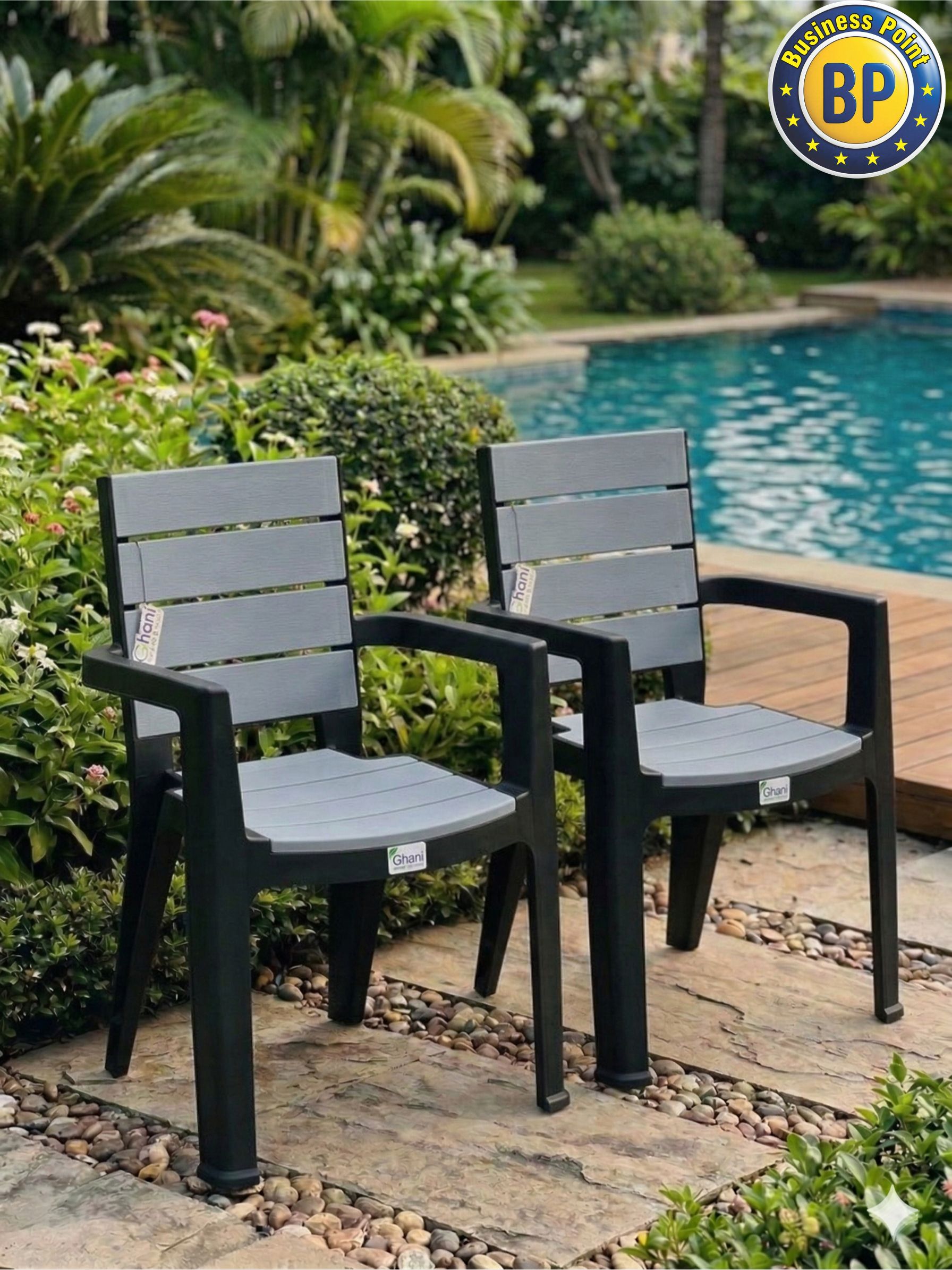 studio modern chair black & orange, 1 chair