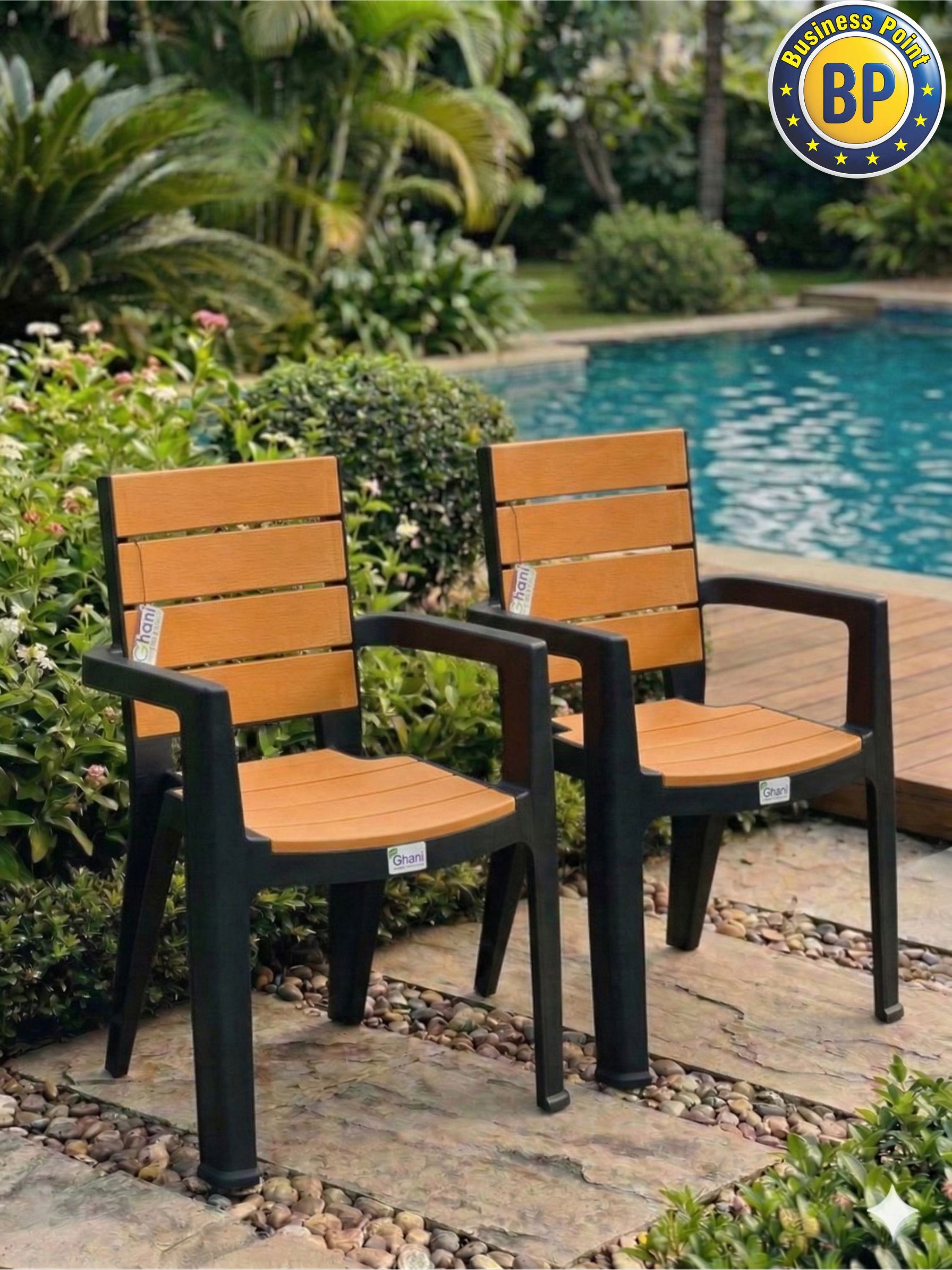 studio modern chair black & orange, 1 chair