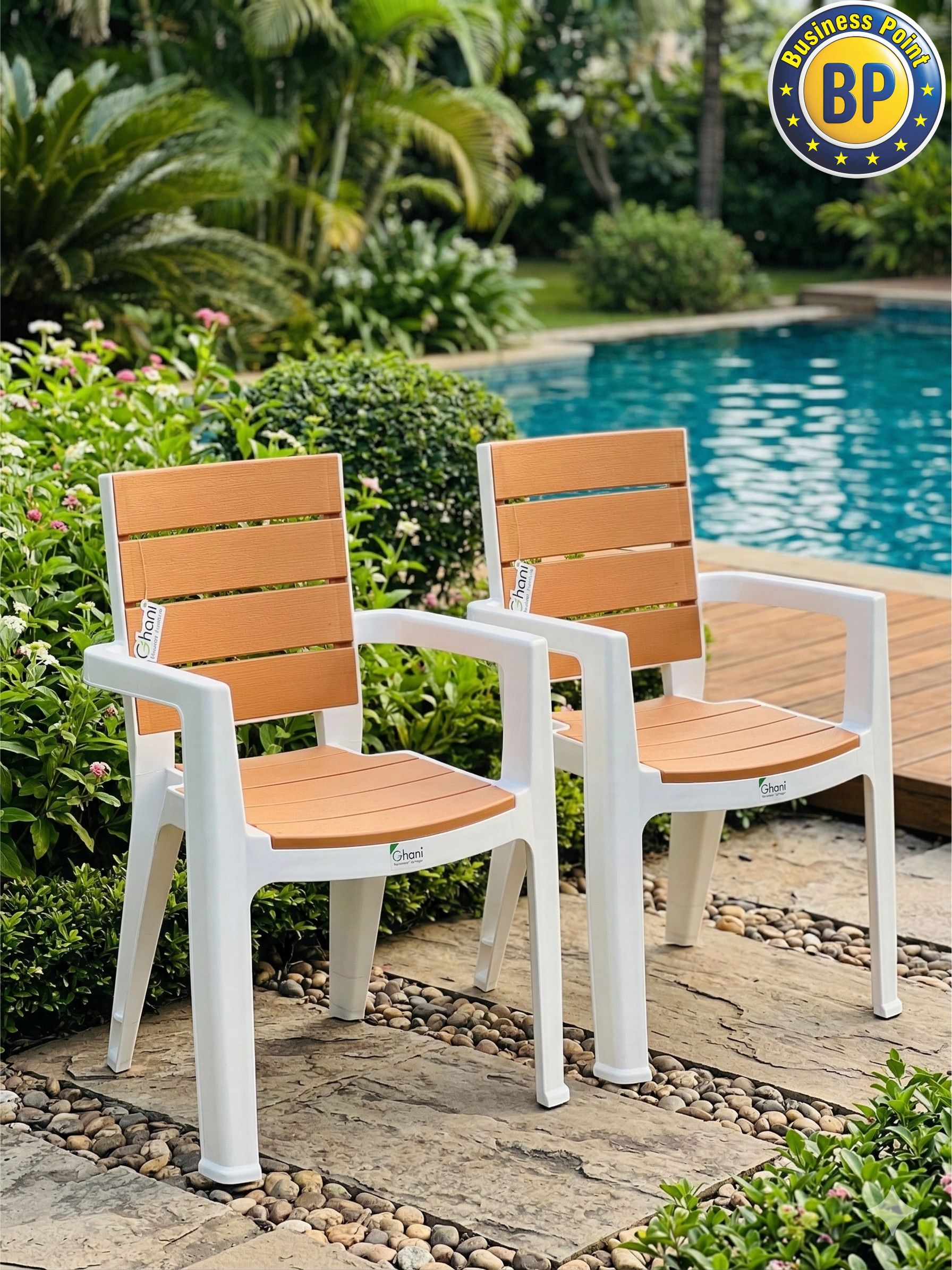 studio modern chair black & grey, 2 chairs