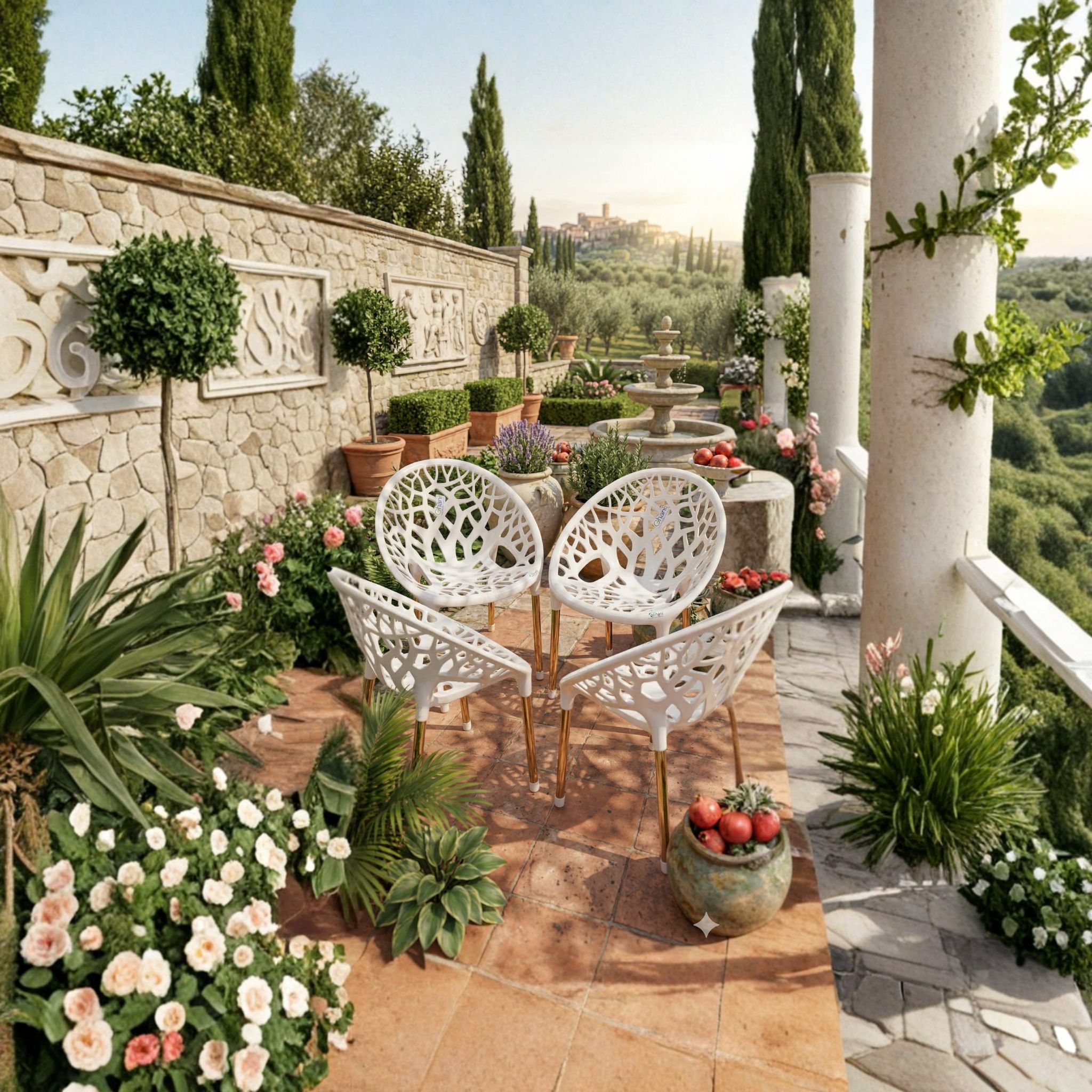 ghani new felora chair red, 1 chair