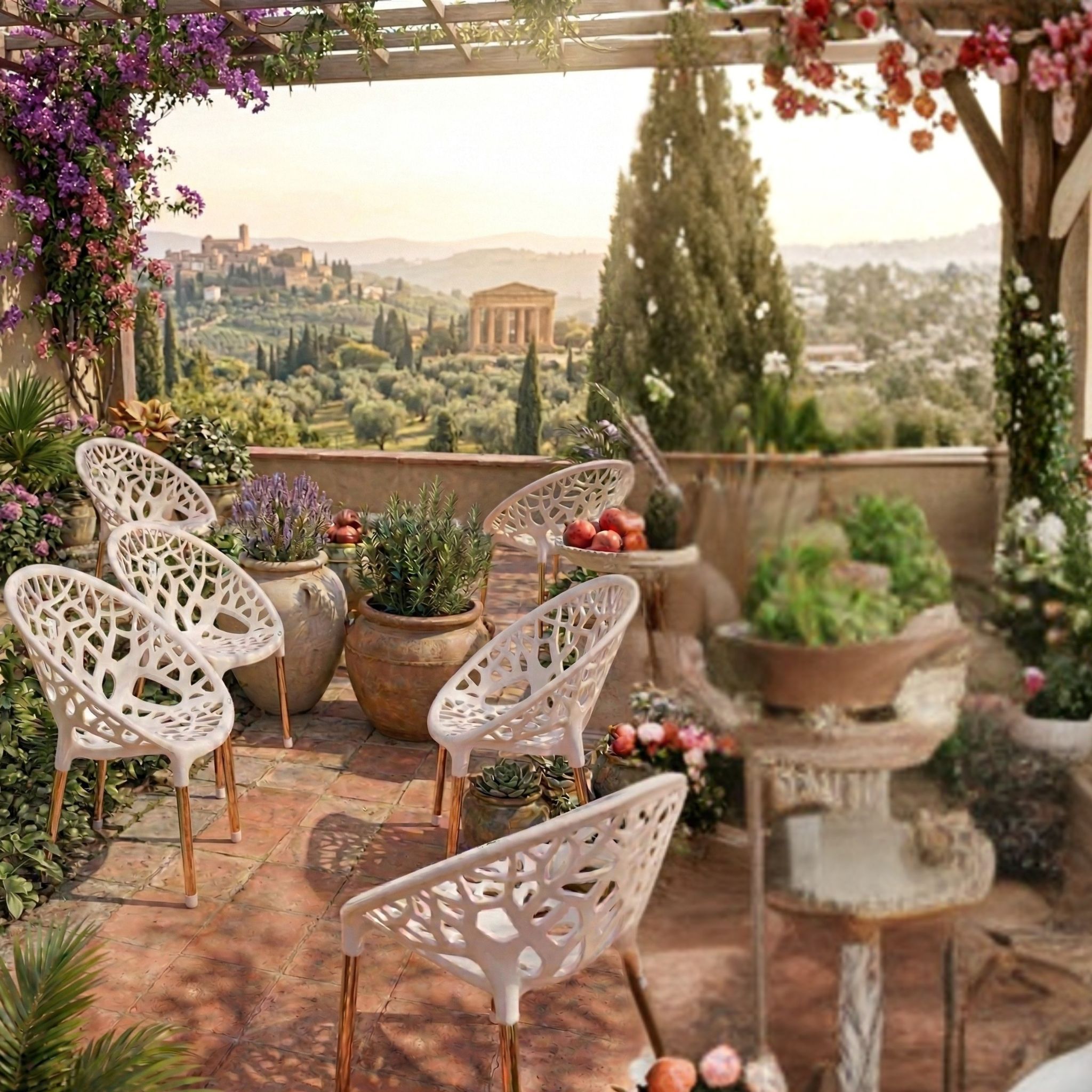 ghani new felora chair red, 2 chairs