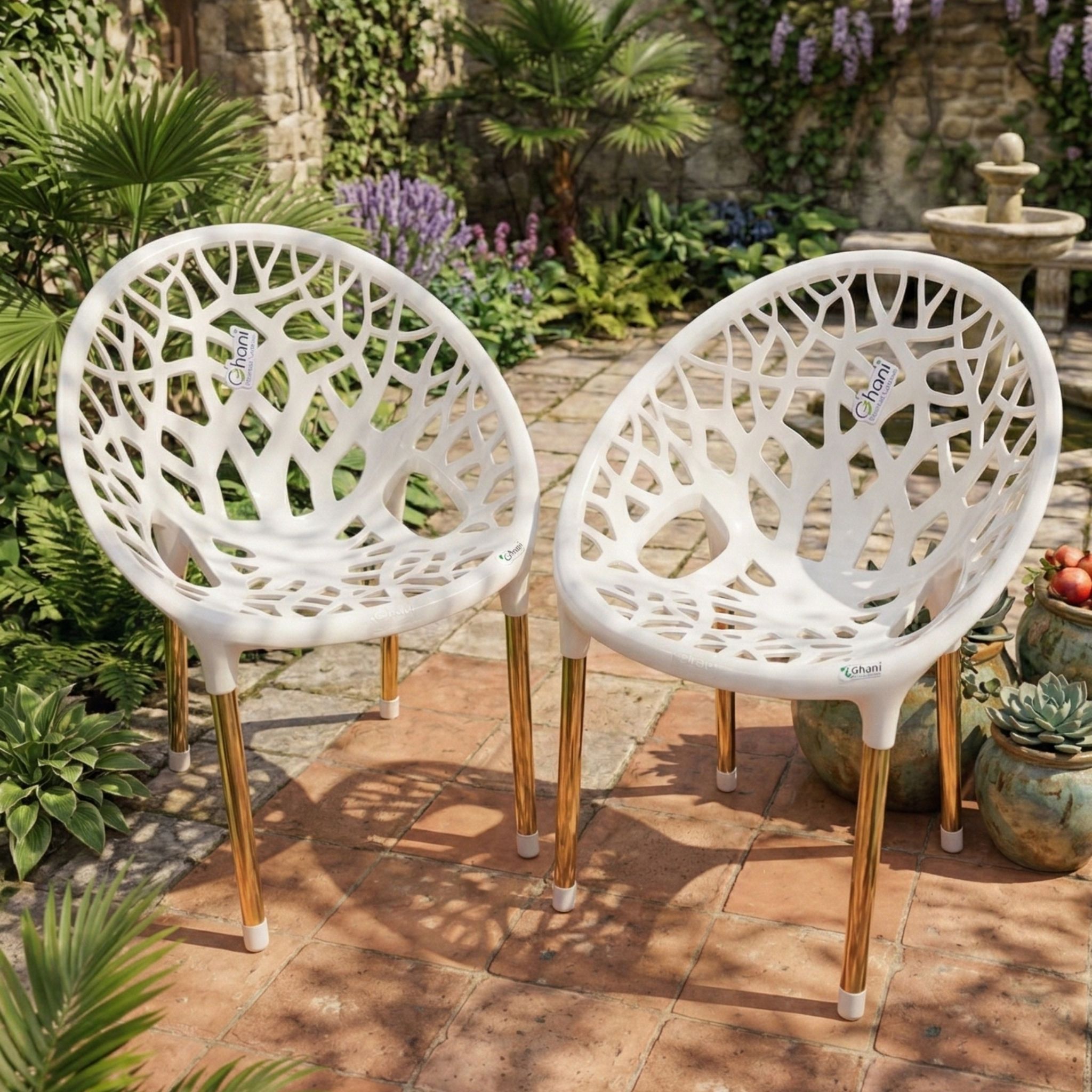 ghani new felora chair red, 2 chairs