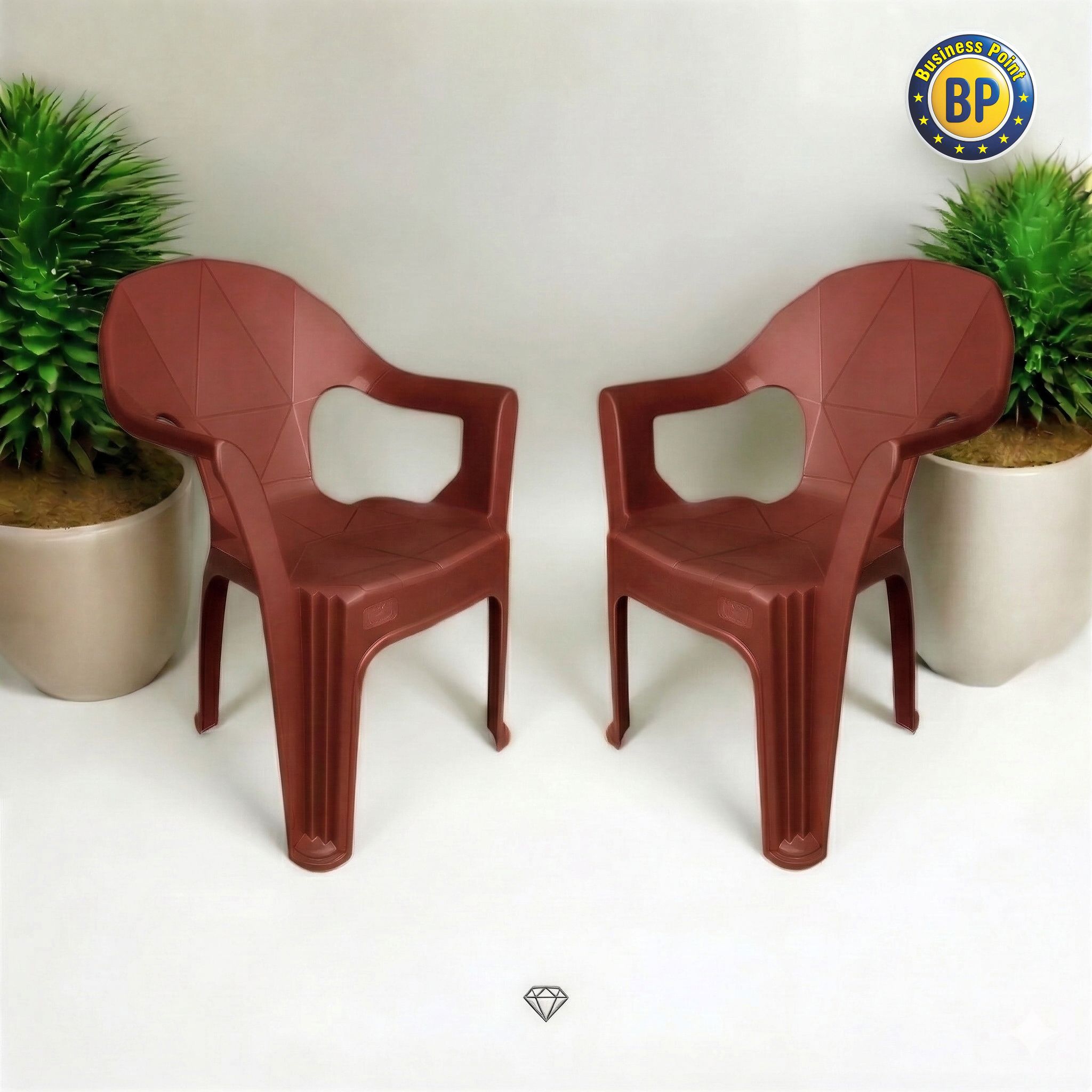 t 730 full plastic diamond chair set royal green, 1 chair