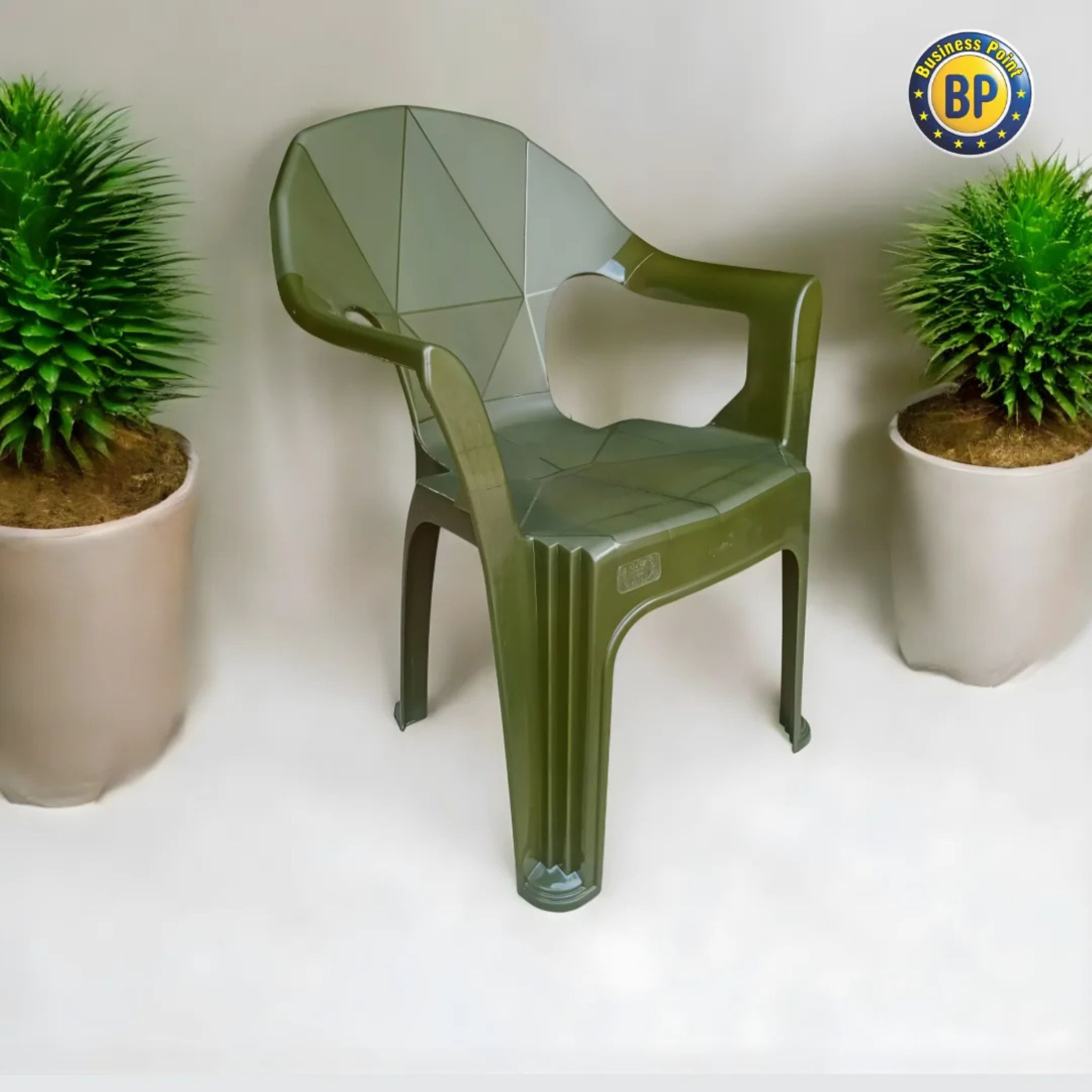 t 730 full plastic diamond chair set royal green, 1 chair