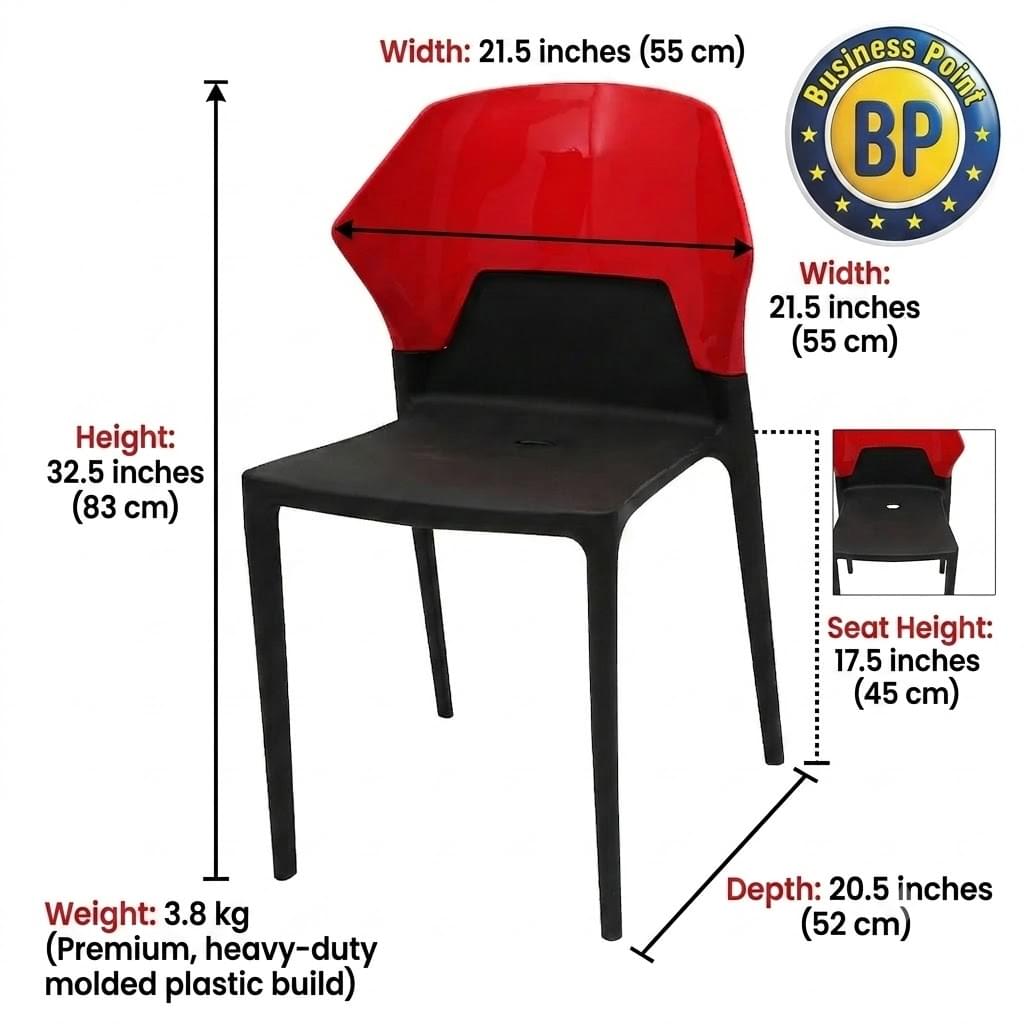 saab modern plastic chair for home & outdoor use